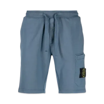 Stone Island 64651 Fleece Bermuda Shorts - 23SS "Avio Blue"