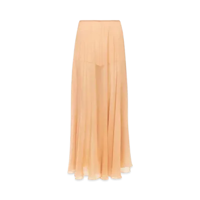 Chloe Fluid long skirt in silk mousseline "Cheek"
