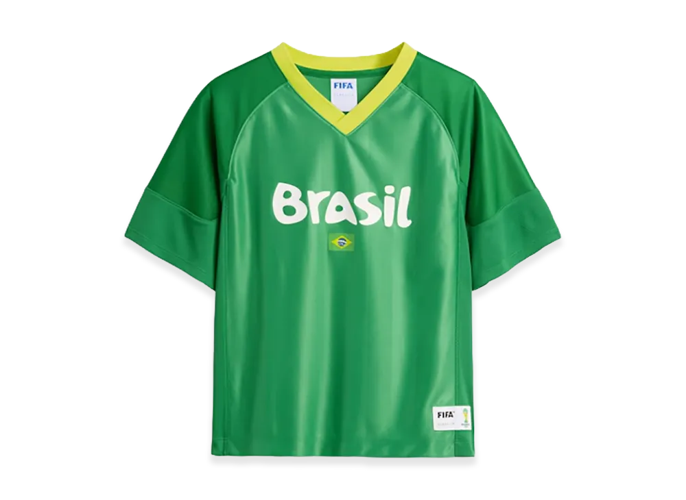 Gap x Ouigi Theodore Kids FIFA World Cup Oversized Jersey Brazil "Green"