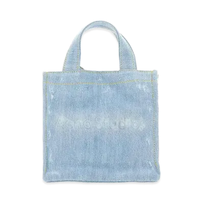 Acne Studios Women's Mini Denim Shopper Bag with Logo "Denim"