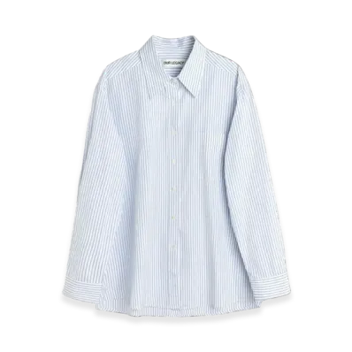 OUR LEGACY Women's Favourite Shirt "Blue Schnabel Stripe"
