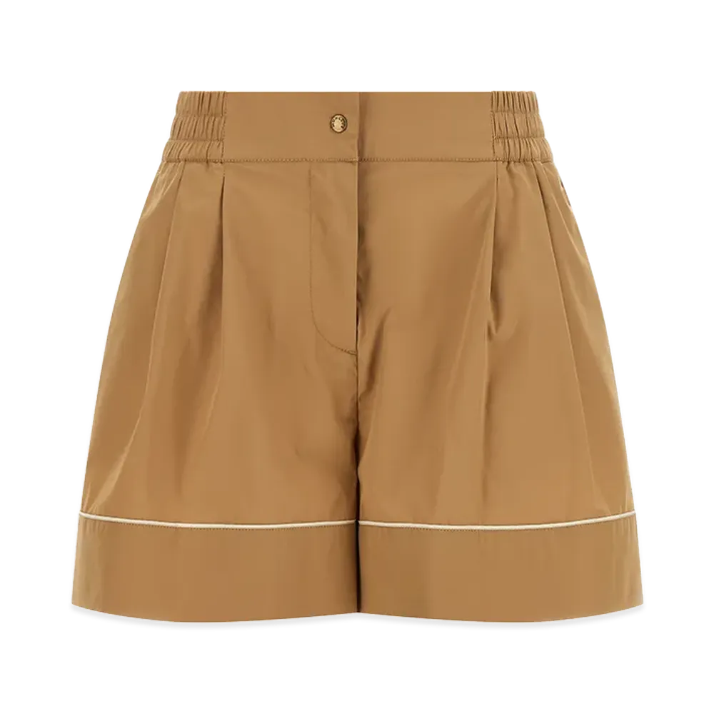MONCLER Women's Poplin Shorts "Beige"