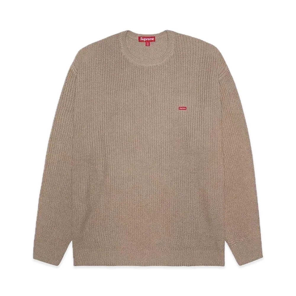 Supreme Small Box Ribbed Sweater "Tan"
