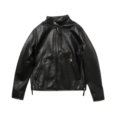 BEAMS Rider's Jacket Leather "Black"