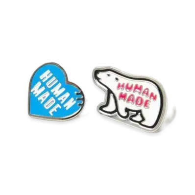 HUMAN MADE PIN BADGE SET(2P) "Blue"