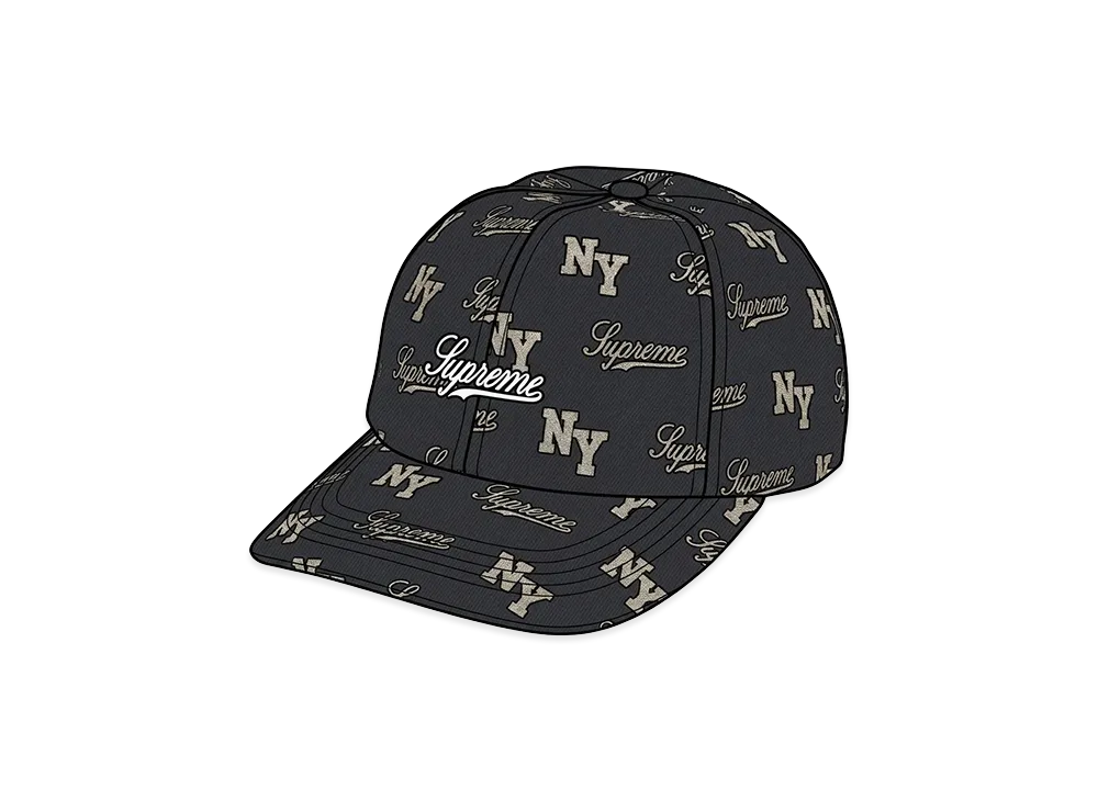 Supreme Monogram 6-Panel "Black"