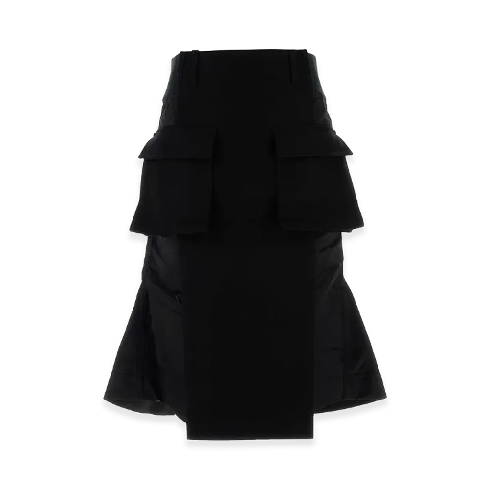 sacai Women's Wool Skirt "Black"