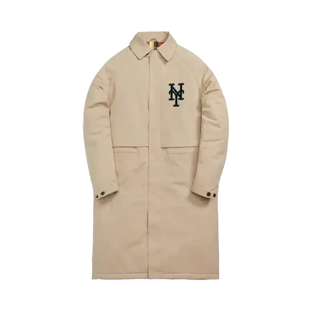 Kith MLB for New York Mets Crosby Trench Coat "Beige"