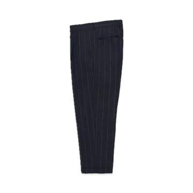 WACKO MARIA x Ermenegildo Zegna Striped Pleated Trousers (Type-1) "Navy"