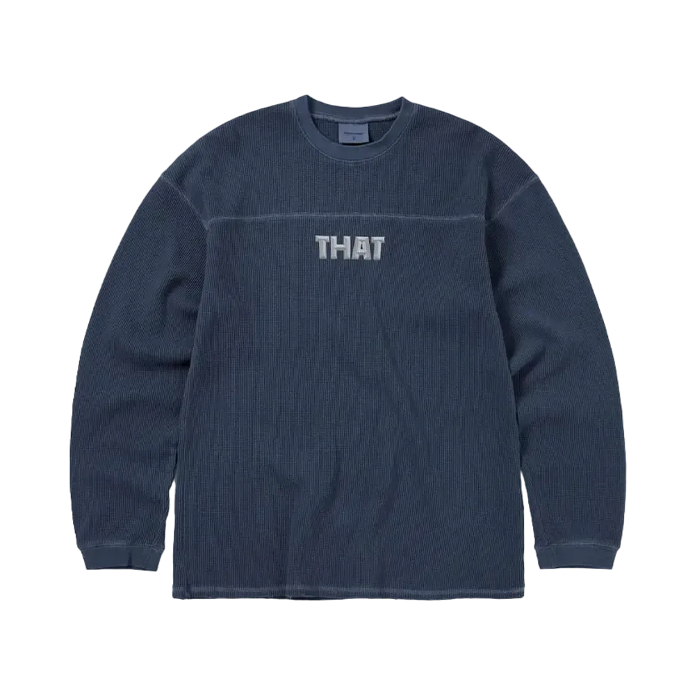 thisisneverthat THAT Waffle L/S Tee "Warm Blue"