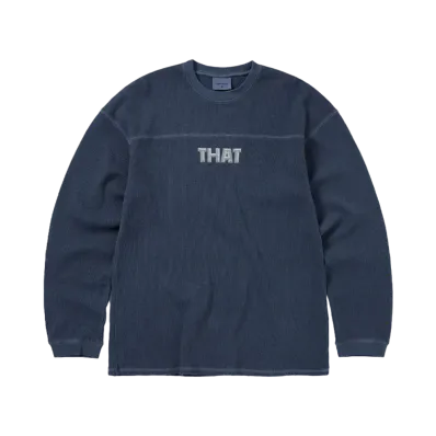 thisisneverthat THAT Waffle L/S Tee "Warm Blue"