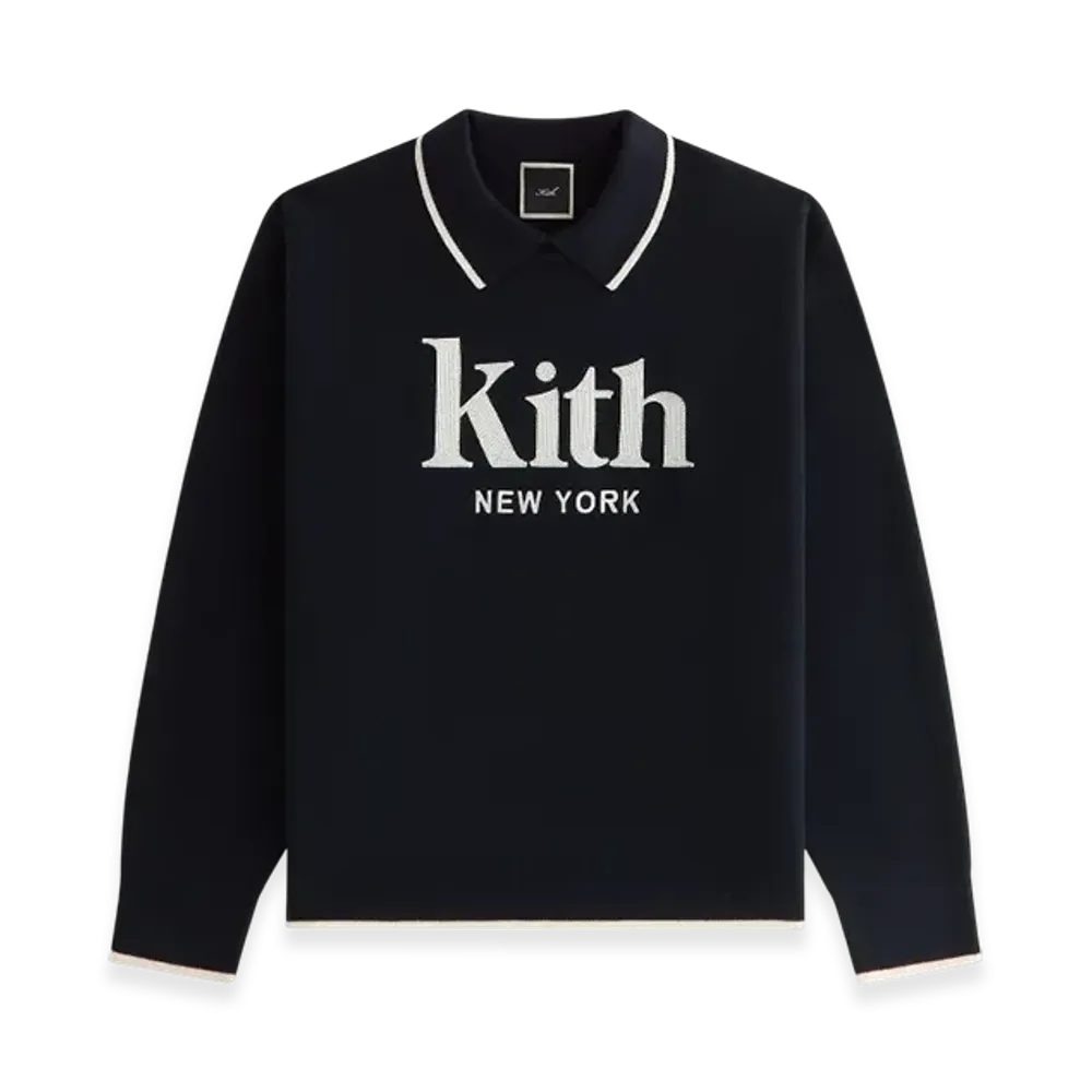 Kith Women's Ashwin Polo Sweater "Black"