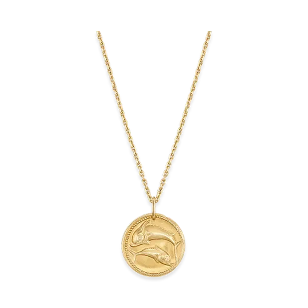 Van Cleef & Arpels Zodiaque medal Piscium Pisces "18K Yellow gold"