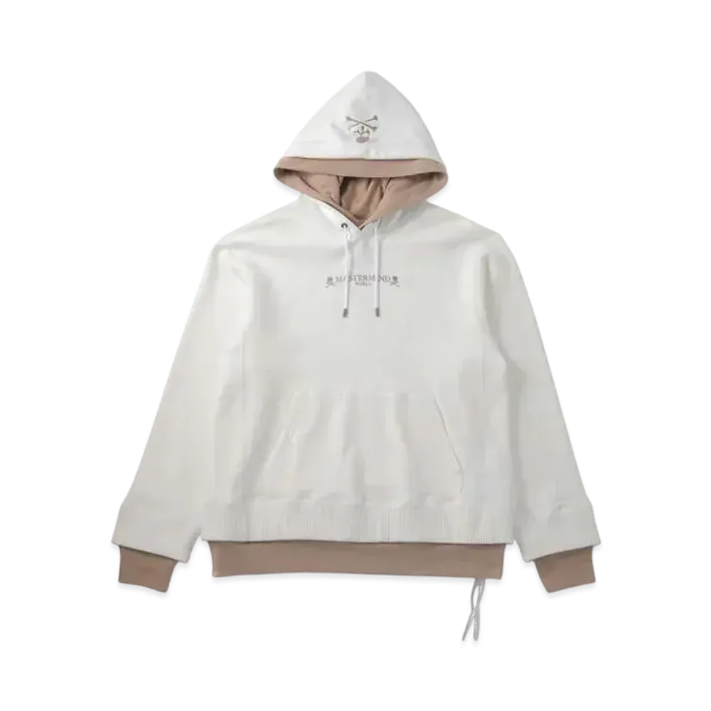 mastermind WORLD Layered Hoodie "White Beige"