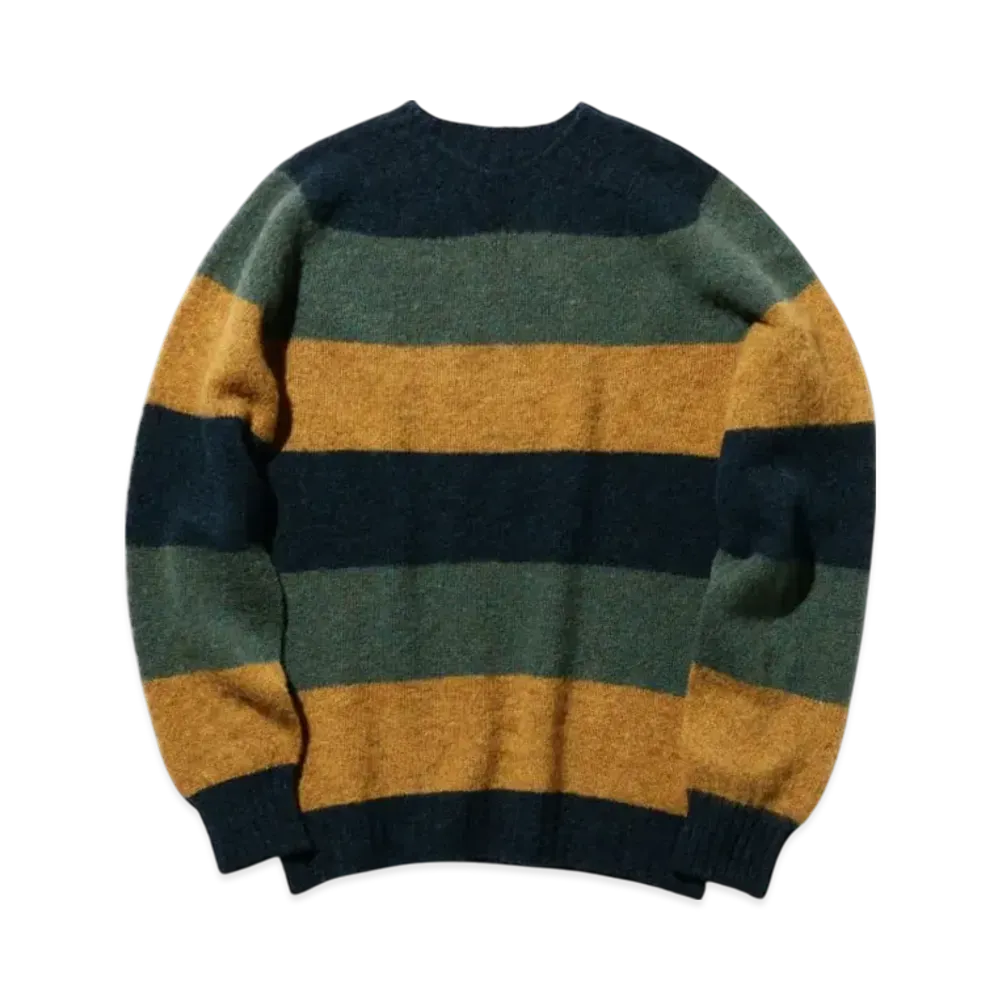 BEAMS Crew Stripe Shaggy "Blue"