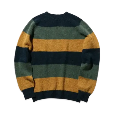 BEAMS Crew Stripe Shaggy "Blue"