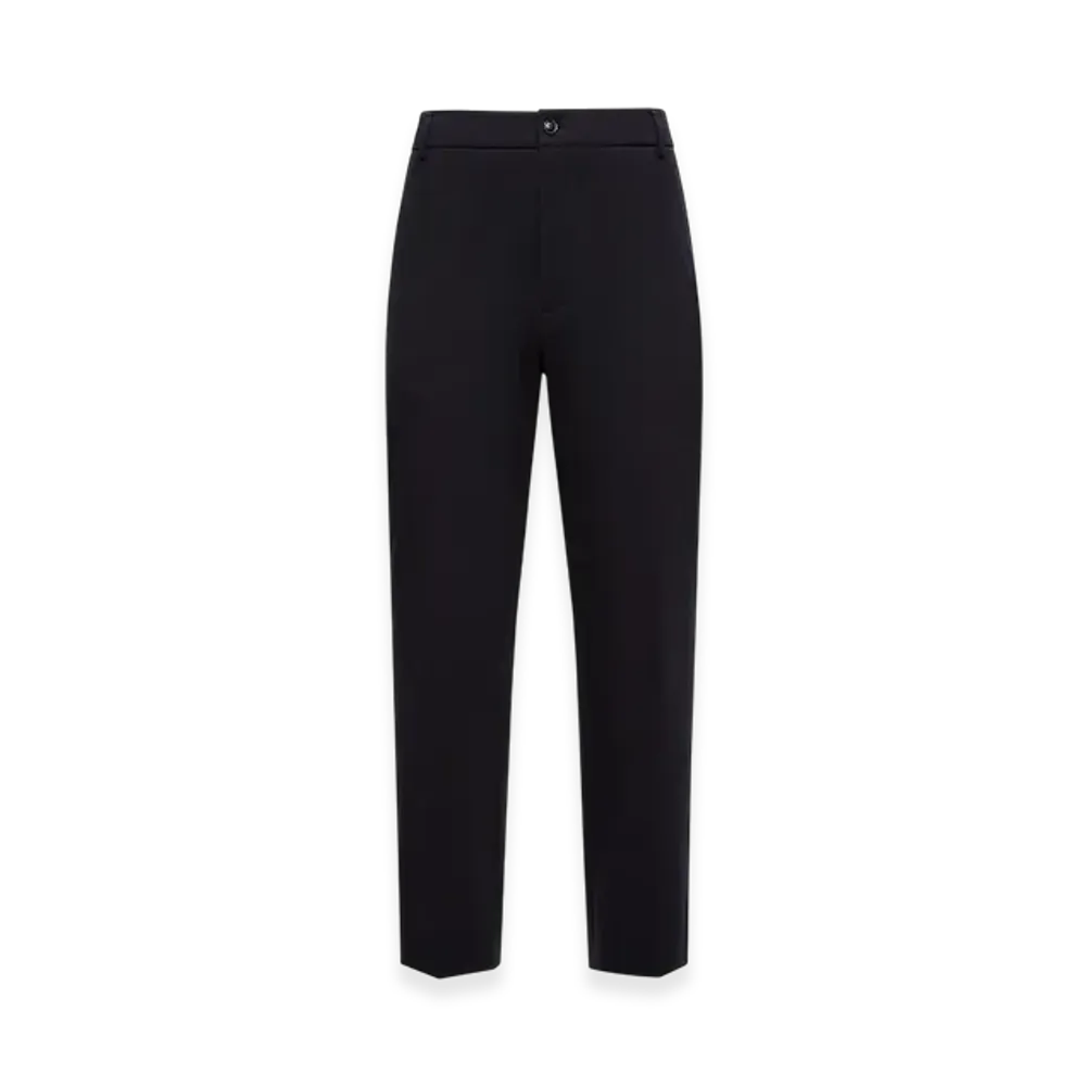 MONCLER Cotton Blend Tailored Trousers "Blue"