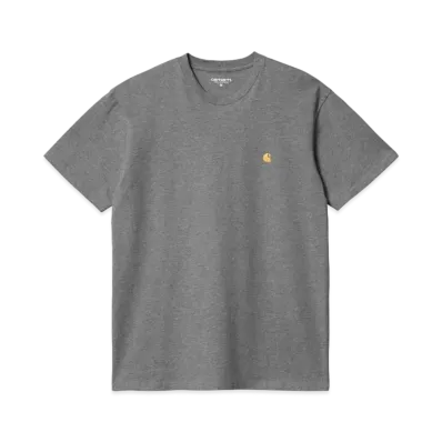 Carhartt S/S Chase T-Shirt "Dark Grey Heather/Gold"