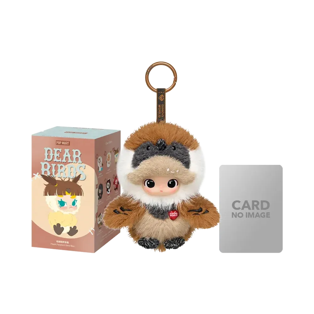 POP MART Dear Birds Series-Plush Pendant Whispers of Love (DIMOO)