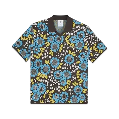 adidas Wales Bonner Knit Floral Polo Shirt "Multi"