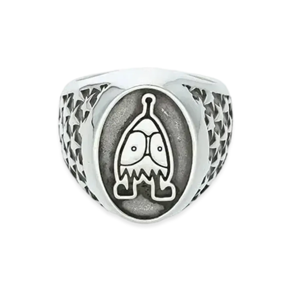 Chrome Hearts PPO Cameo Spek Ring "Silver"