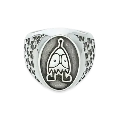 Chrome Hearts PPO Cameo Spek Ring "Silver"