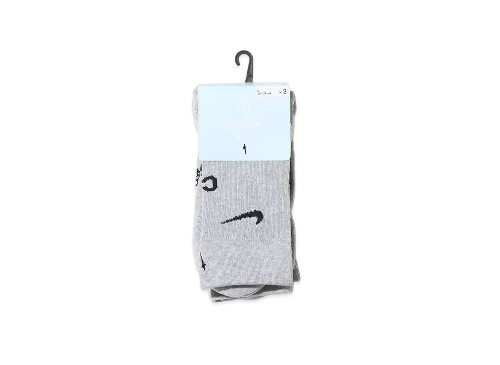 Nike x Nocta U SNKR Sox Crew 3Pr 160 NRG RF "Gray"