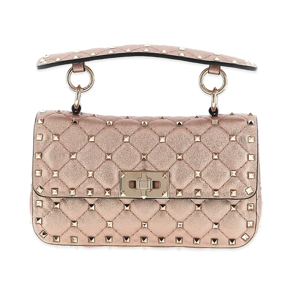 Valentino Garavani Women's 'rockstud Spike' Shoulder Bag "Pink"
