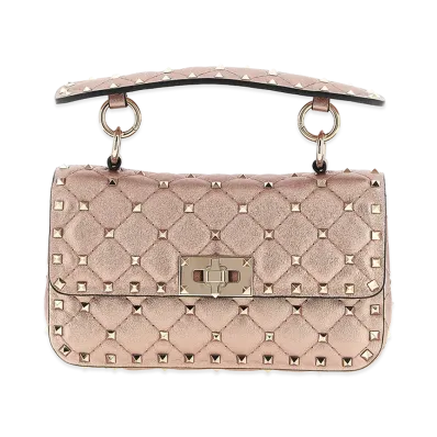 Valentino Garavani Women's 'rockstud Spike' Shoulder Bag "Pink"