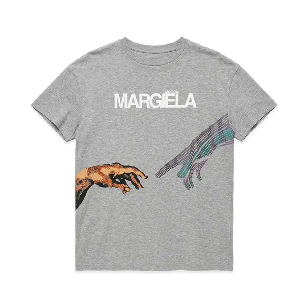 Maison Margiela Hand-Printed T-Shirt "Grey"