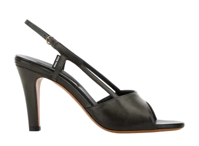 MIU MIU Women's Leather Sandals "Black"