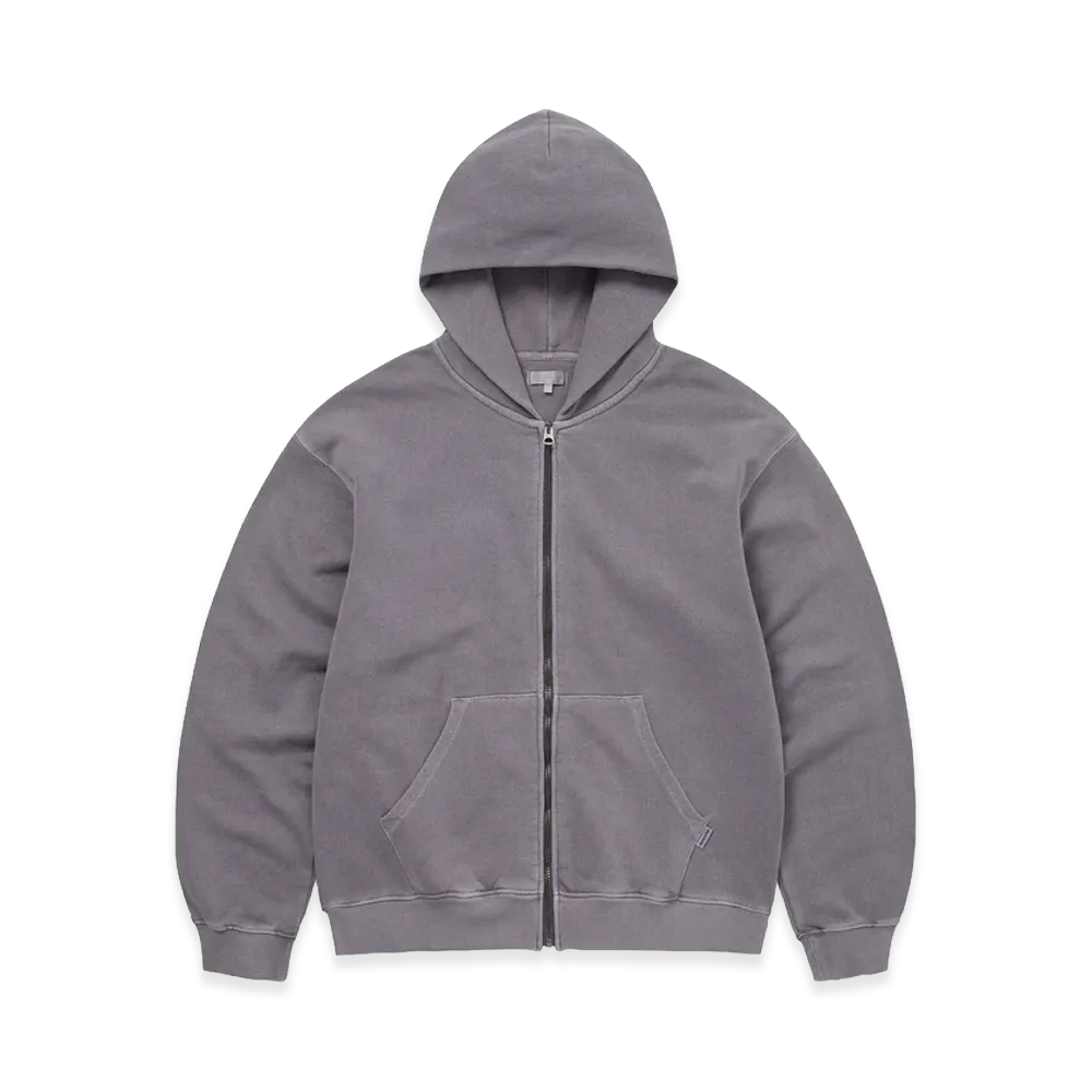 thisisneverthat Faded Thermal Zip Up Hoodie "Faded Purple"