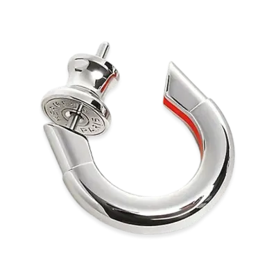 Hermes Sabot Single Earring "Orange Sature"