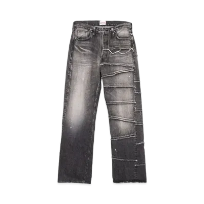 Maison MIHARA YASUHIRO FULLCOUNT x KAMIYA Switching Denim Pants "Black"