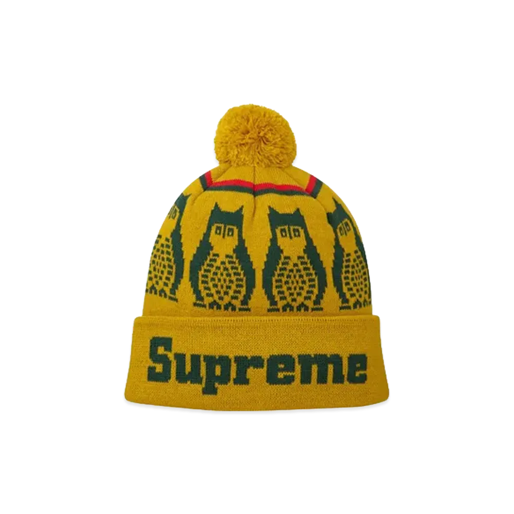 Supreme Owls Beanie "Gold/Green"
