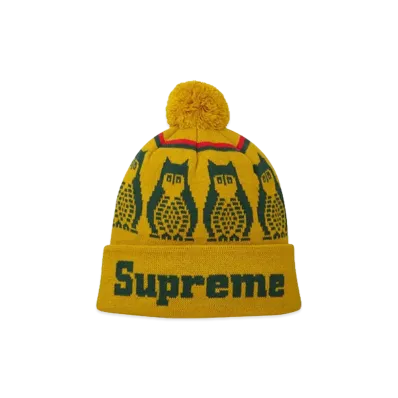 Supreme Owls Beanie "Gold/Green"