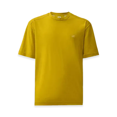 C.P. Company 20/1 Jersey Plated Logo T-Shirt "Antique MossYellow"