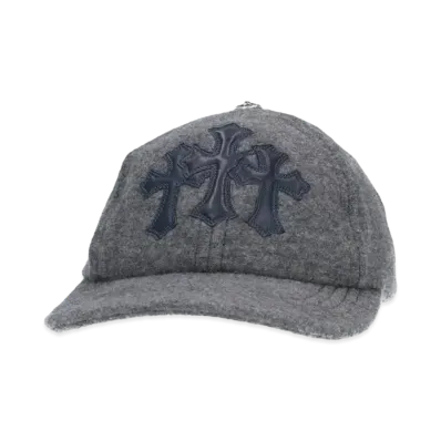 Chrome Hearts Trucker Cap Wool Cemetery Cross Patch Wool "Gray"