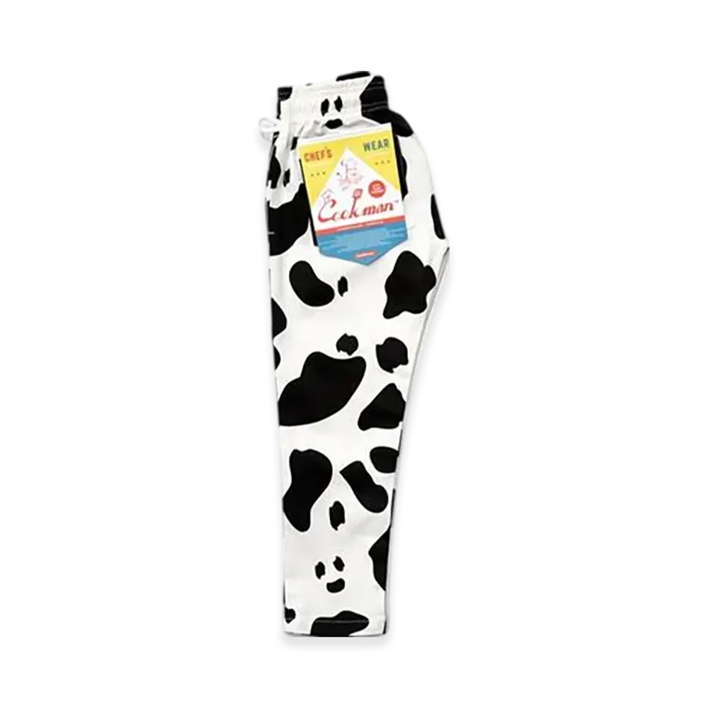 COOKMAN Kids Chef Pants "Cow/White"