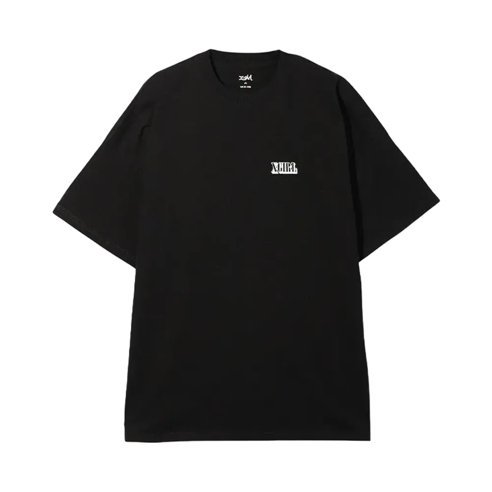 X-Girl Circle Background Face Logo S/S Big Tee Dress "Black"