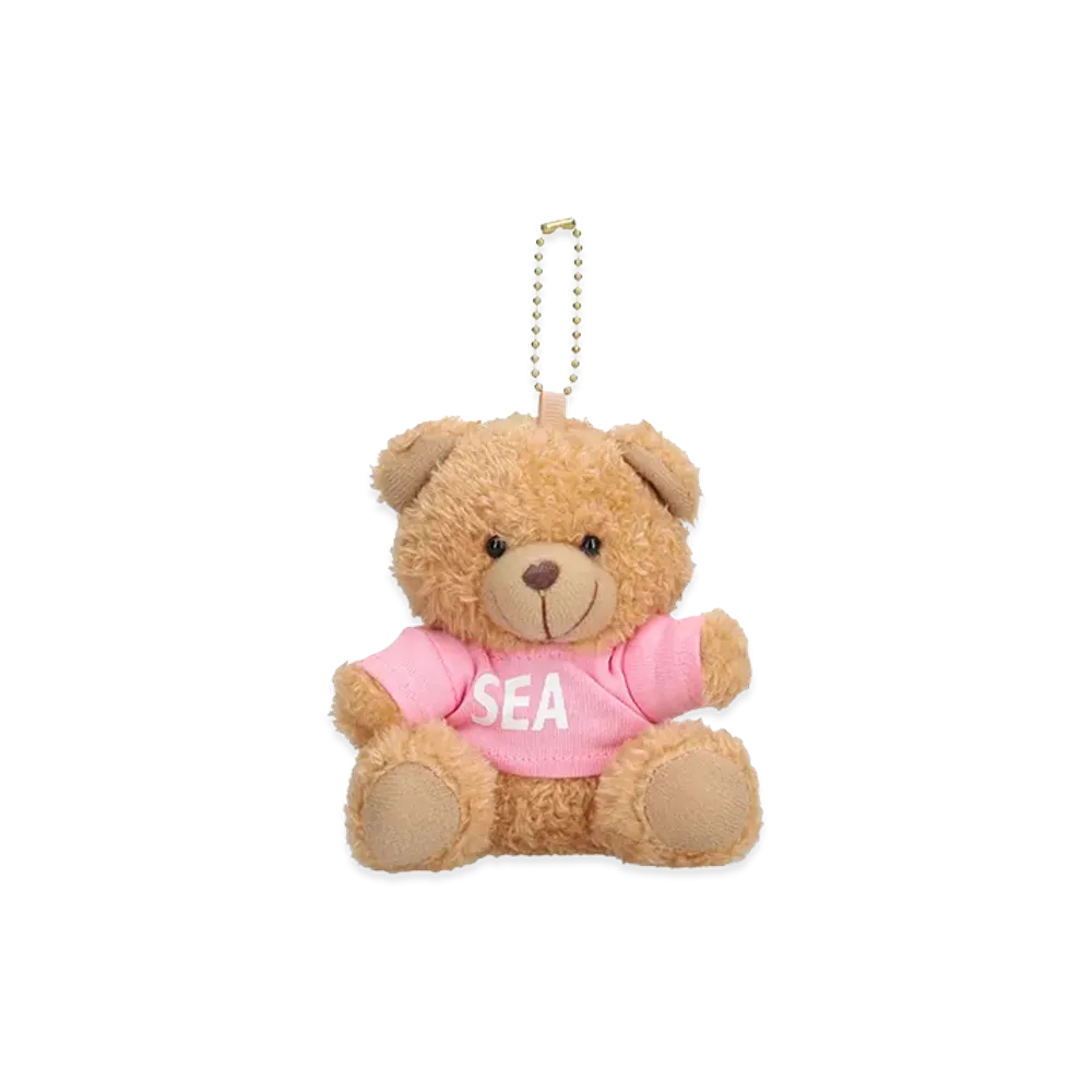 WIND AND SEA Teddy Bear Key Ring "Pink"