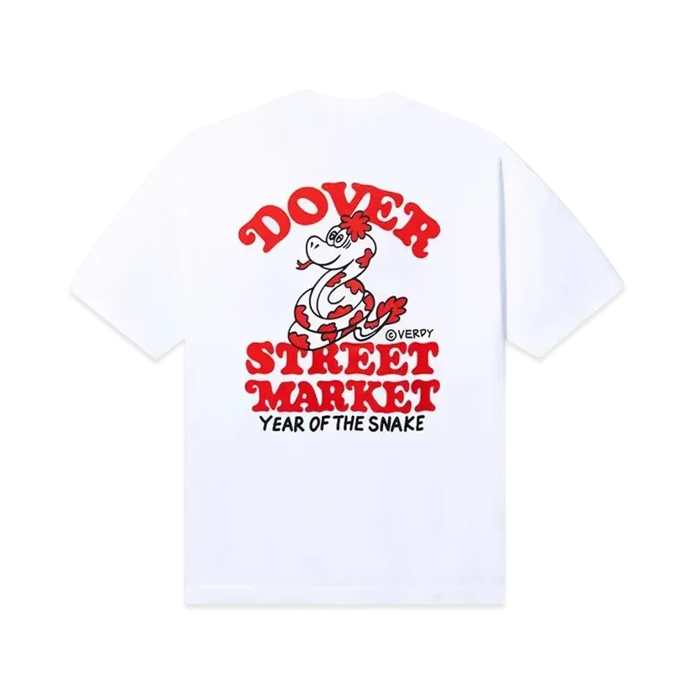 Dover Street Market (DSM) x VERDY Year of the Snake Tee "White"