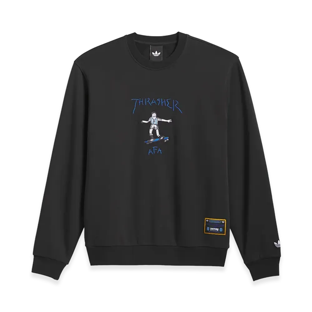 adidas x THRASHER x AFA Gonz Crew Neck "Black"