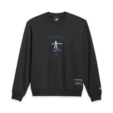 adidas x THRASHER x AFA Gonz Crew Neck "Black"