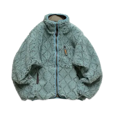 KAPITAL ROAD ACCARDED BOAR FLEECE REVERSIBLE BLOUSON "Blue"