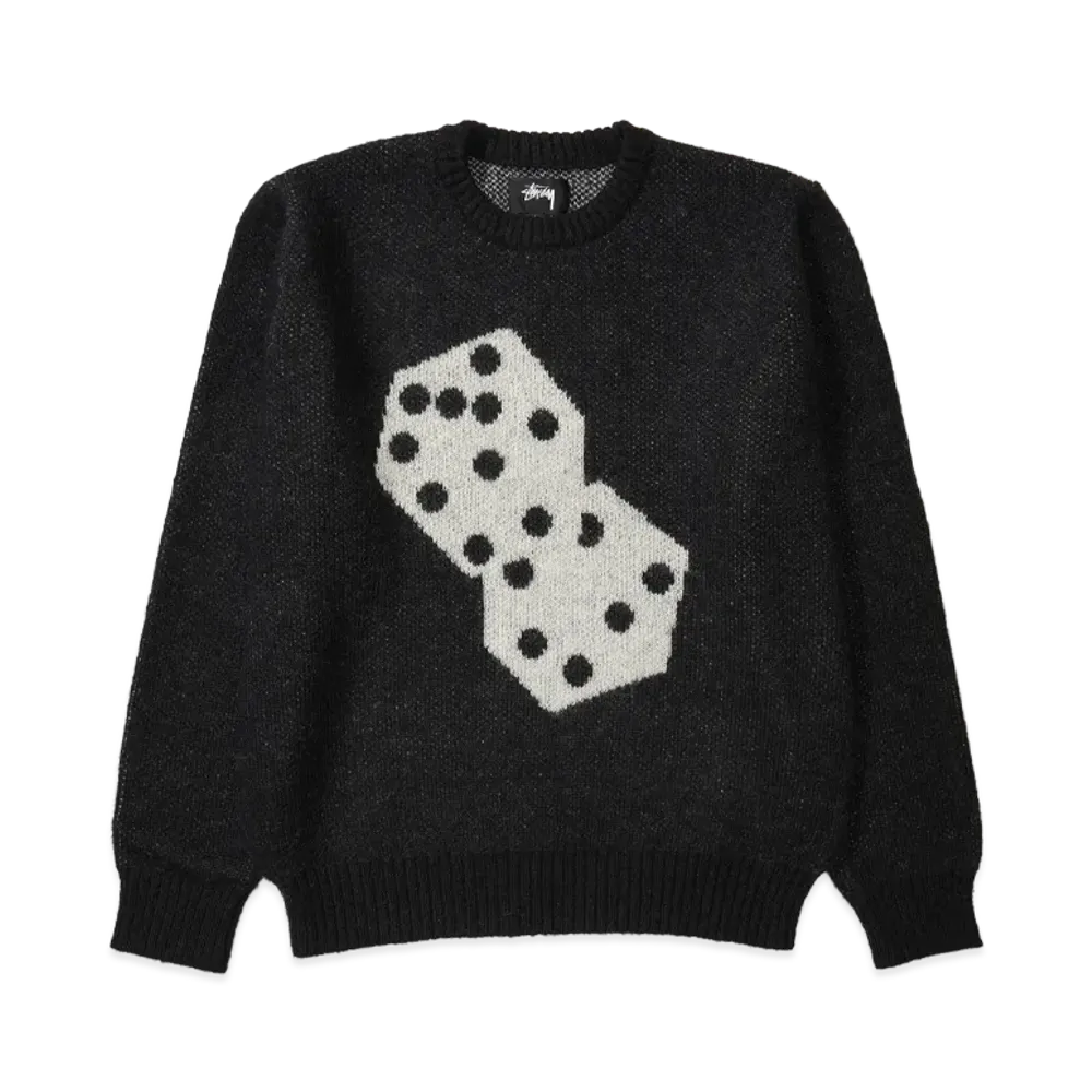 Stussy Dice Mohair Sweater "Black"