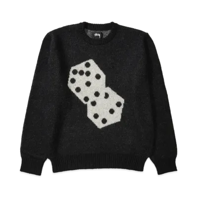 Stussy Dice Mohair Sweater "Black"