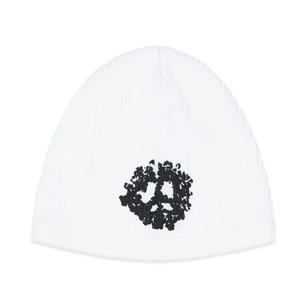 DENIM TEARS Peace Wreath Waffle Beanie "White"