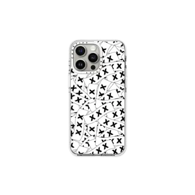 GOD SELECTION XXX x fragment design x CASETiFY Sticker Logo White Black Case "Clear"