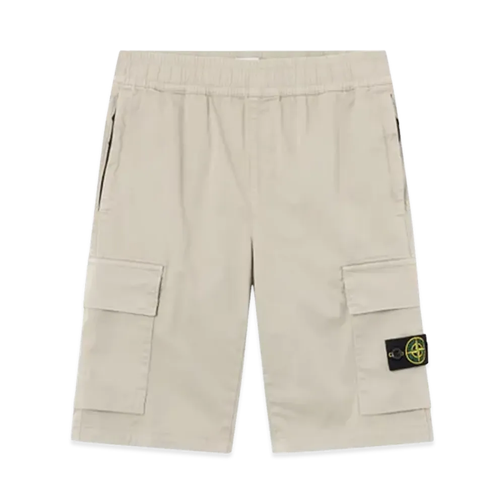 Stone Island Kids Bermuda Shorts with Logo "Gray"